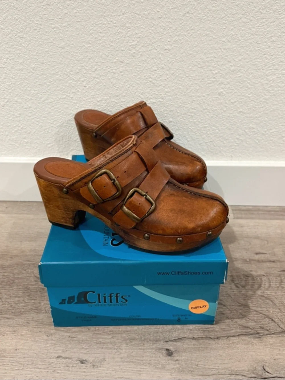Size 7B Ariat Bridlespur Boho Leather Clog Heels Y2K